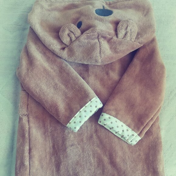 Baby Essentials Bears Hoodie Bathrobe - Picture 2 of 3